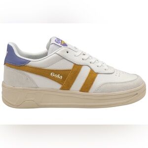 Gola White and Gold Athletic Shoes
